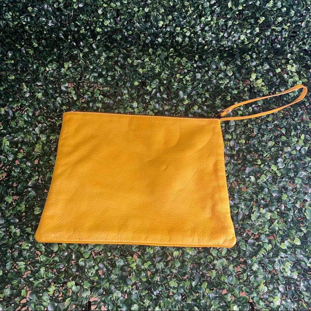 JAS M.B. Large leather wristlet